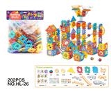 OBL10089725 - 拼插滑道方块积木202pcs