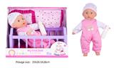 OBL10089917 - 14寸12声棉身娃娃婴儿床套装
