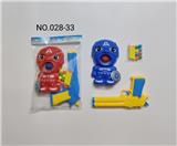 OBL10093533 - 实色兵乓枪配面具，8球，2EVA软弹