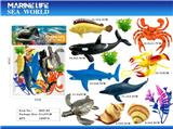 OBL10094712 - 海洋动物世界套装9只