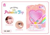 OBL10095597 - 儿童彩妆化妆品饰品美甲梳扮女孩玩具过家家钻石爱心新款DIY两层盒