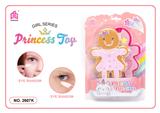 OBL10095601 - 儿童彩妆化妆品饰品美甲梳扮女孩玩具过家家饼干人新款DIY两层盒