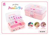 OBL10095614 - 儿童彩妆化妆品饰品手提箱美甲梳扮女孩玩具过家家新款DIY套装