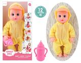 OBL10096787 - 14寸公仔洋娃娃会喝水尿尿带12声IC