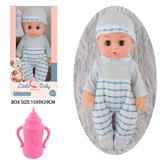 OBL10096808 - 12寸公仔洋娃娃会喝水尿尿带奶瓶吹瓶身