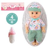 OBL10096853 - 13寸公仔洋娃娃会喝水尿尿带4声IC带奶瓶吹瓶身