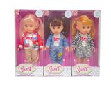 OBL10099914 - 10寸搪胶手空身3D眼时尚肥童娃娃(带音乐)