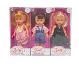 OBL10099915 - 10寸搪胶手空身3D眼时尚肥童娃娃(带音乐)