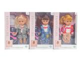 OBL10099920 - 10寸搪胶手空身3D眼时尚肥童娃娃带配件（带音乐）