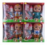 OBL10102158 - 10寸开窗盒搪胶PVC肥童（带IC音乐加医具配件和奶瓶吸塑）COCOMELON超级宝贝娃娃