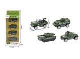 OBL10102318 - 1:60回力军事车模型（4只装）