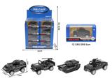OBL10102359 - 特警车模型（4款混/展示盒24只装）