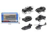 OBL10102370 - 特警车模型（6款混/开窗盒）
