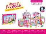 OBL10102434 - 夜光DIY拼装城堡别墅11寸芭比179PCS