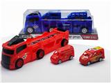 OBL10103377 - 滑行拖头车载回力面包车滑行警车