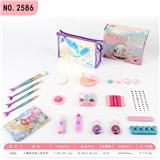 OBL10104245 - 儿童彩妆美人鱼系列之珊瑚梦幻套装27PCS
