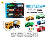 OBL10105155 - 塑料城市回力车        （滚筒车+油罐车+环卫车+洒水车+货柜车+云梯车+垃圾桶）