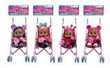 OBL10105762 - 10寸搪胶真头发哭泣娃娃带四声音乐cry Babies-Tutti Fritti带流眼泪功能，带吸水奶瓶，带奶嘴  带推车4款混装