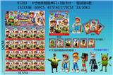 OBL10106091 - 4寸地铁酷跑单只+3张卡片 锡袋装6款 16只大板 卡片和6款公仔随机 （PVC软胶环保料）