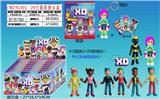 OBL10106100 - 4寸酷跑小子单只（有钥匙扣）+3张卡片 锡袋装 24只锡袋展示盒 卡片和8款公仔随机 （PVC环保软胶料）