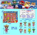 OBL10106169 - 3寸玛丽奥动物公仔（8款）8只公仔盒装（1款）PVC环保料