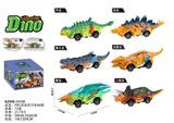 OBL10107709 - PVC恐龙回力车A4款