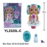 OBL10108355 - 30CM大眼娃娃喝水小便功能带配件