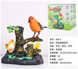 OBL10108768 - 树座喜鹊双鸟（声控、音乐、动作）