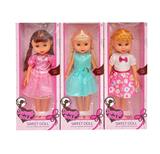 OBL10109585 - 14寸搪胶手加厚空身3D眼时尚肥童娃娃（带音乐）