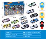 OBL10110354 - 6只回力铁皮警车+6只回力铁皮跑车+3弹射器