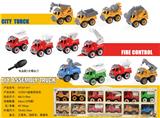 OBL10111136 - 12只DIY益智拼装车 工程、救援、消防