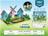 OBL10111841 - DIY建筑小能手北欧小镇（高配灯光版）（475PCS）