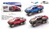 OBL10112342 - 1:16六轮福特皮卡电动万向带前灯光音乐赛车（包电3.7V锂电+USB线）