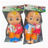 OBL10112773 - 10寸全身搪胶cocomelon西瓜校巴JJ超级宝贝带音乐带配件