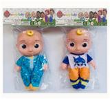 OBL10112778 - 8寸全身搪胶cocomelon西瓜校巴JJ超级宝贝带音乐