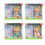 OBL10112800 - 10寸全身搪胶cocomelon西瓜校巴JJ超级宝贝带音乐带配件