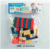 OBL10113715 - 启蒙益智玩具儿童玩具PVC卡头袋装积木玩具(62PCS)