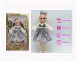 OBL10122110 - 12寸3D仿真眼15关节实身音乐灯光芭比娃娃