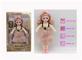 OBL10122112 - 12寸3D仿真眼15关节实身音乐灯光芭比娃娃