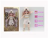 OBL10122116 - 12寸3D仿真眼15关节实身音乐灯光芭比娃娃