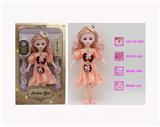 OBL10122117 - 12寸3D仿真眼15关节实身音乐灯光芭比娃娃