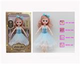 OBL10122120 - 12寸3D仿真眼15关节实身音乐灯光芭比娃娃