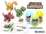 OBL10122730 - DIY拆装恐龙（腕龙，霸王龙，三角龙
三款混装）新品