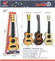 OBL10123931 - 21寸缺角木纹吉他（3色）6条钢丝（混装随机2色） 仿真吉他 学习吉他 尤克里里