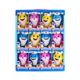 OBL10124180 - 2021新款护士搪胶鲨鱼宝贝带灯光音乐12pcs三款混装