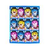 OBL10124181 - 2021新款学生搪胶鲨鱼宝贝带灯光音乐12pcs三款混装