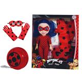 OBL10124207 - 18寸全身搪胶瓢虫女孩带主题曲音乐带手套悠悠球眼罩
