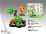 OBL10124938 - 树座喜鹊单鸟（声控、音乐、动作）