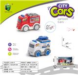 OBL10127390 - 回力消防车,救护车组合
