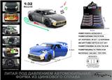 OBL10129113 - 俄文1:32压铸锌合金灯光音效日产GT-R50车模 8只/展示盒
